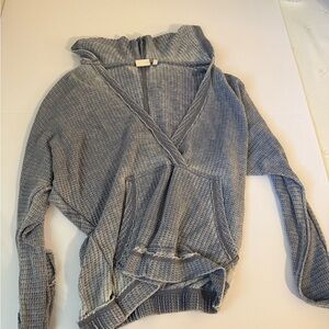 True Craft Women's Gray Cowl Neck Sweater